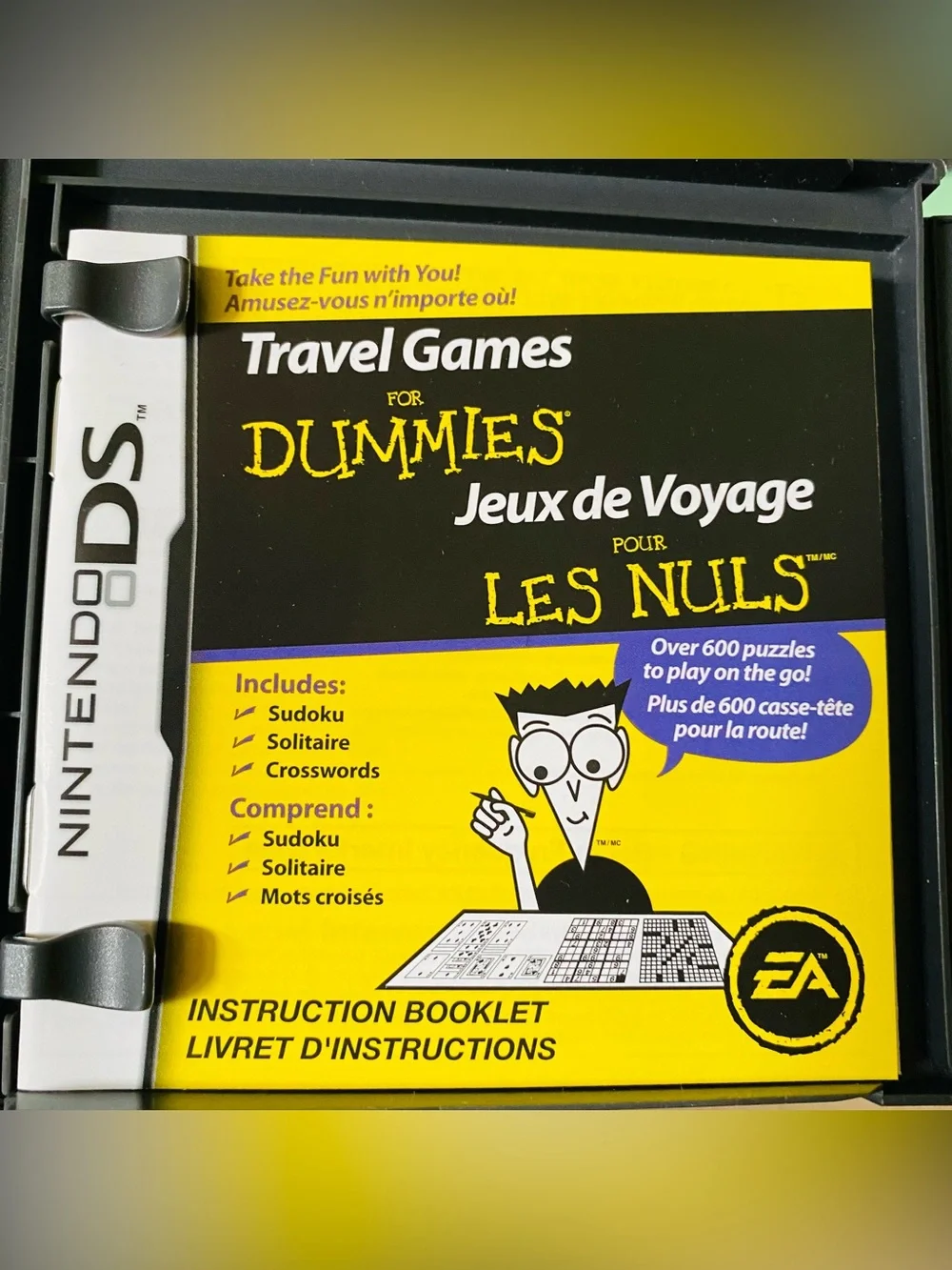 Travel Games for Dummies - Nintendo EUC includes box, game, pamphlet